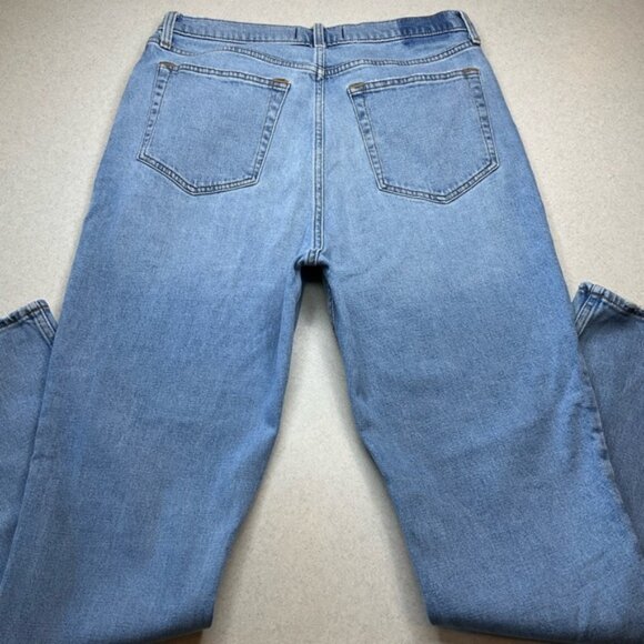 A&F 90’s‎ Slim Straight Jean 31 Regular Criss Cross Asymmetric Medium Wash - Picture 5 of 9